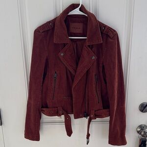 Blank NYC Rust Corduroy Biker Jacket